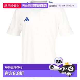 日本直邮adidas Custom Squadra 25 短袖足球服 JD7459Z-WHTBLU