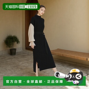 日本直邮日潮 GRL 袖口拼接针织连衣裙 mb1124开衩