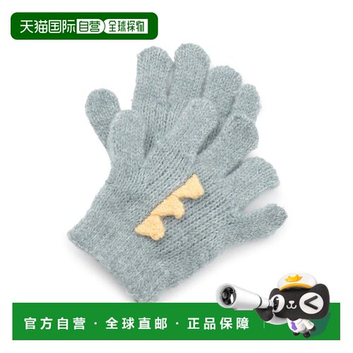 日本直邮petit main 手套 混合图案 绿色 L
