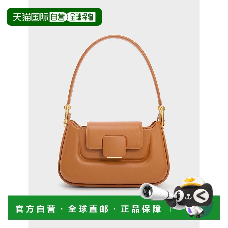 日本直邮CHARLES&KEITH 时尚腋下手拎KOA百搭款 PU 小方包小ck包