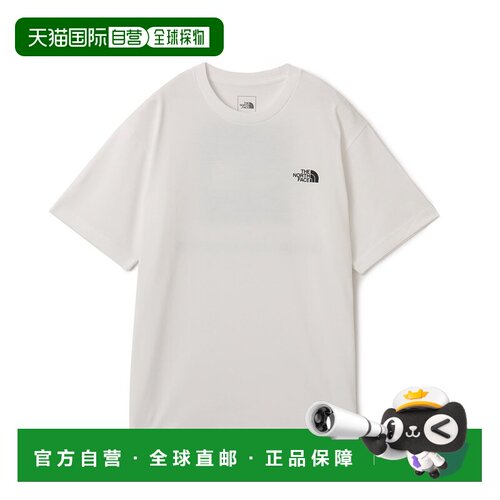 日本直邮THE NORTH FACE 北面短袖方巾方形标志T恤白色2