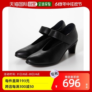 单鞋 高跟鞋 Legs 平底女鞋 BeauFort 黑色 Design 日本直邮