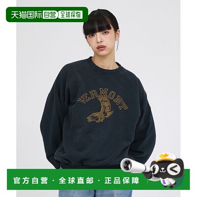 ABAHOUSE REMI RELIEF 特殊加工3英寸起绒内里抓绒圆领卫衣VER