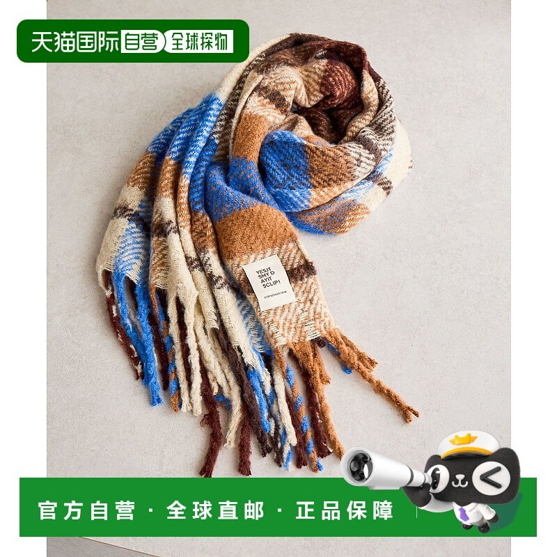 1h可退 日本直邮studio CLIP 女装 防静电加绒加厚围巾 柔软亲肤