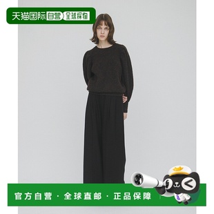 1h可退 日本直邮LAATO 女装 高腰直筒阔腿西裤 仿羊毛质感 宽松褶