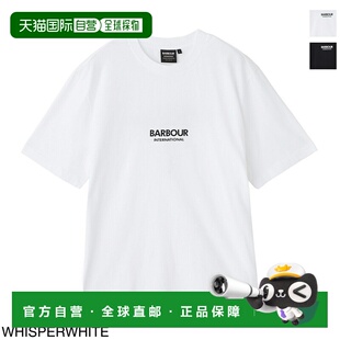 日本直邮Barbour 男士 B.INTL SIMONS 圆领T恤 浅白色 mts1313wh1