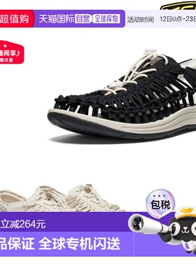 日本直邮 KEEN UNEEK CANVAS 独特帆布男士春夏白色凉鞋运动男鞋