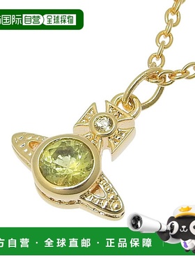日本直邮Vivienne Westwood 女士项链 金色 x 绿色 LONDON ORB 吊