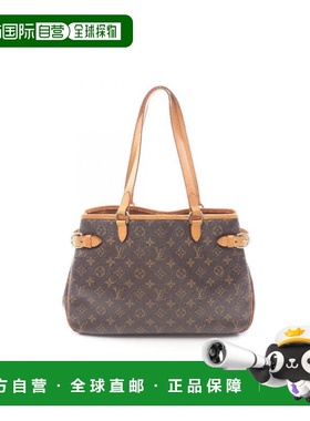 日本直邮中古LV路易威登女包B级9新Batignolles Horizontal南瓜包