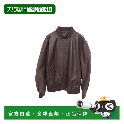 日本直邮中古LV路易威登男B级9新Jacket夹克外套牛皮外套棕色