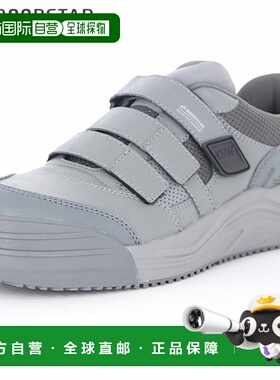 日本直邮MOONSTAR 男女工作鞋MS ADT03灰色可调节带轻便耐用防滑3
