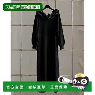 弹力圆领2WAY针织连衣裙 1h可退 女装 EDIT 蕾丝拼接 日本直邮Re