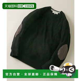 肘部贴布针织衫 1h可退 高级绵羊绒质感 MEN男装 日本直邮ROSSO