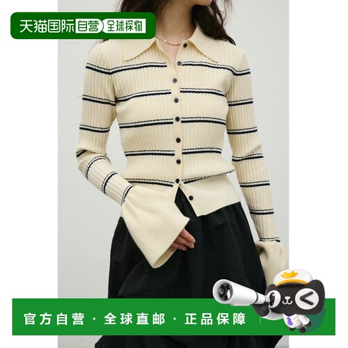 日本直邮STYLEMIXER 女装 条纹针织Polo衫 500JAO【付后1h可退】