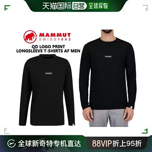 01030 徽标T恤 MAMMUT 1016 黑色 PRT1 00253 Lo长袖