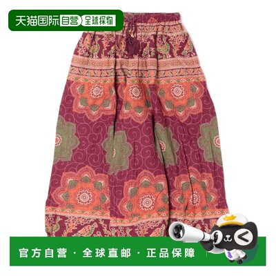 日本直邮CAYHANE 女装 棉麻曼陀罗印花阔腿裤 IDS6130