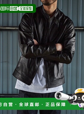 1h可退 日本直邮EMMETI 男士JURI款羊皮夹克01028 ONLYARK01028