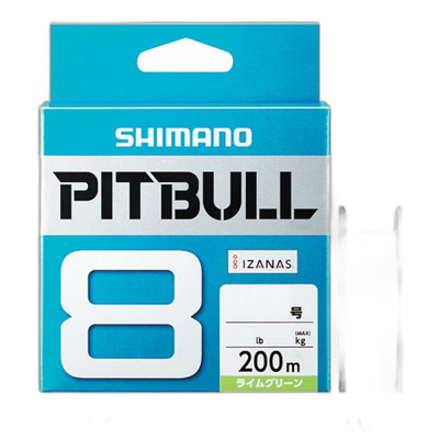 日本直邮Shimano Pitbull 8 PLM68R 200m 0.6 柠檬绿