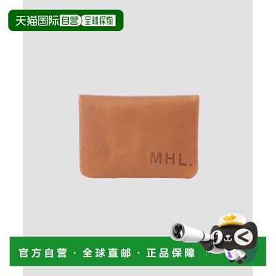 1h可退 日本直邮MHL. 女士 植鞣牛革 卡夹 袋装缝制 柔软手感 595