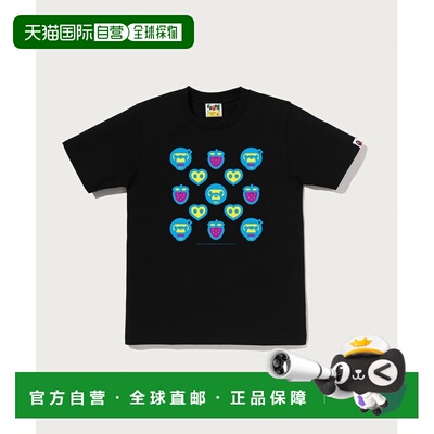 日本直邮A BATHING APE 女士 纯棉短袖T恤 MILOGR【付后1h可退】