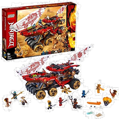 乐高积木Ninjago Land Battleship Bounty 70677旋转模型摩托武器