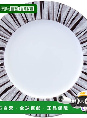 【日本直邮】NARUMI 盘子 碟子 鲨鱼皮 21cm 黑色 现代简约设计