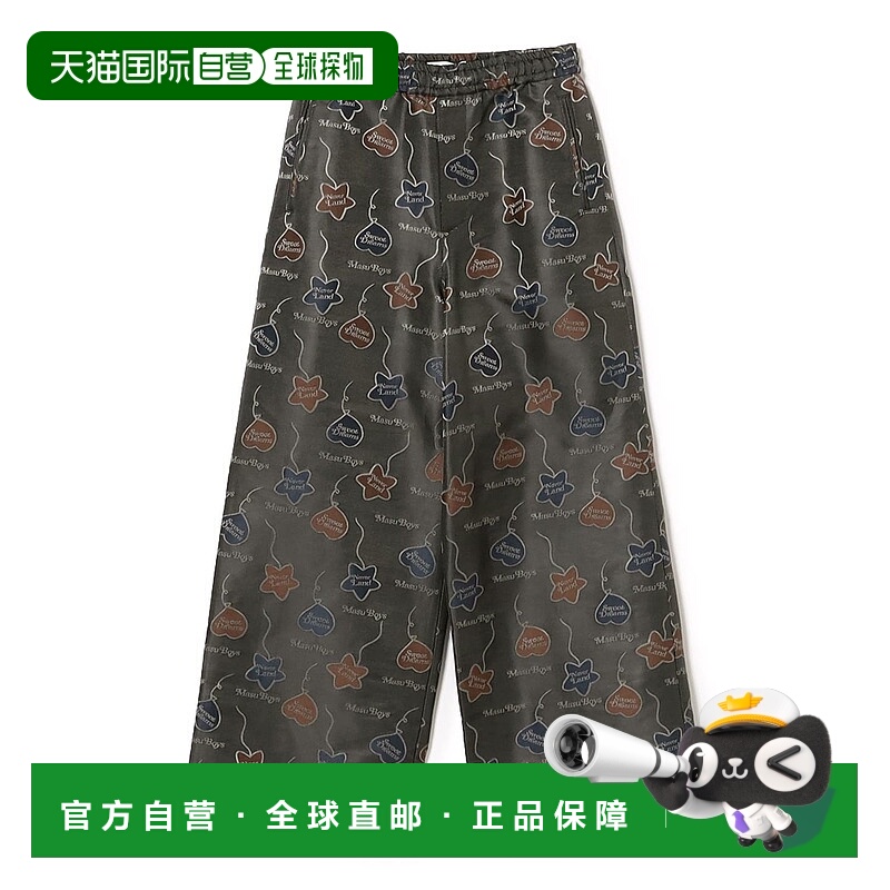 1h可退 日本直邮MASU 男士VERDY联名光泽图案宽松长裤 2324012569