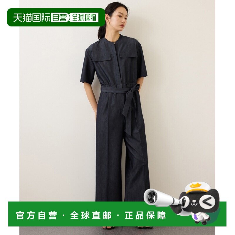 日本直邮ROPE' 女装 牛仔风连体裤 高腰阔腿显瘦 【付后1h可退】