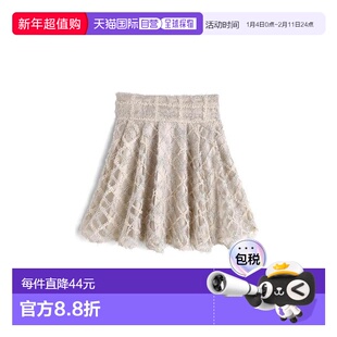 日本直邮日潮 GRL 格纹薄纱A字裙子迷你裙TW1231半身裙