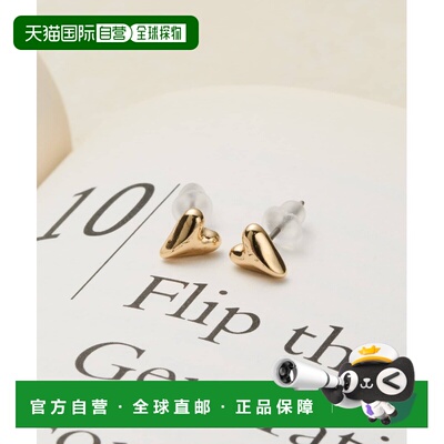 日本直邮COLONY 2139 女士 极简爱心耳钉 CWG1061111A0003