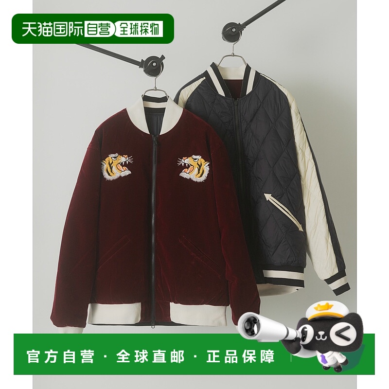 1h可退 日本直邮TAION 男装 可翻转 羽绒夹克 斯卡刺绣设计 ITA71