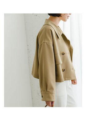 1h可退 日本直邮F by ROSSO 女士大翻领双排扣短款外套 RAA427Y40