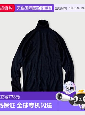 1h可退 日本直邮45R 全棉纱布908高领衫（靛蓝色）