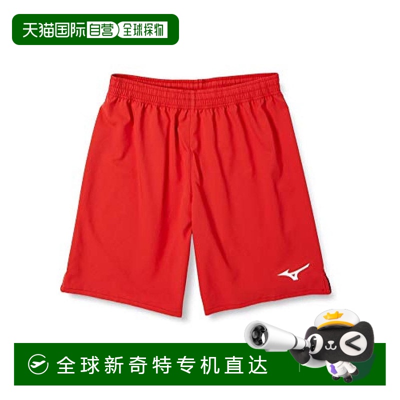 【日本直邮】美津浓男士足球练习服户外短裤吸汗速干修身中国红L