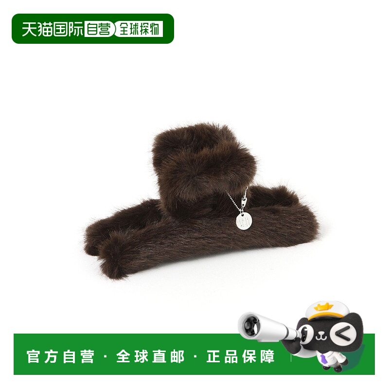 1h可退 日本直邮Heather 女士毛绒发夹 魅力装饰 608739