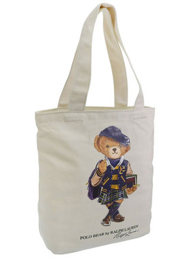 日本直邮Ralph Lauren 男女通用手提包棉质米色9AR021J9GRALPH LA