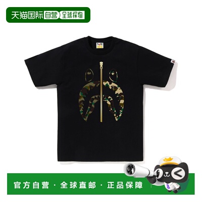 1h可退 日本直邮A BATHING APE 1ST CAMO SHARK图案短袖T恤 1L301
