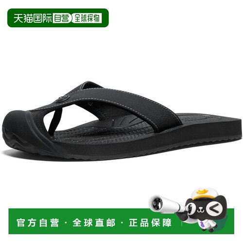 【日本直邮】KEEN Barbados TG 男士凉鞋 黑色/钢灰色 1029155