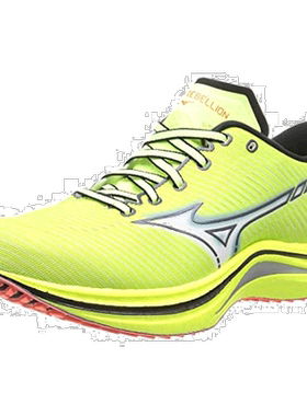 【日本直邮】Mizuno美津浓 男士跑鞋/马拉松26cm青柠白粉2E J1GC2