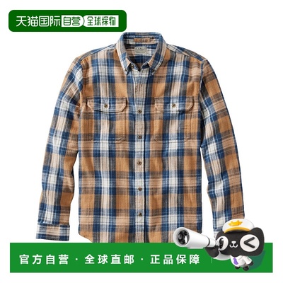 1h可退 日本直邮L.L.Bean 男士1912工装法兰绒衬衫 美式修身 纯棉