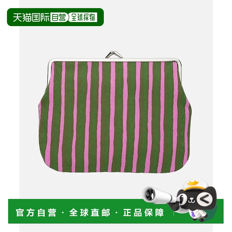 1h可退 日本直邮marimekko 女装 Vivid条纹设计化妆收纳包 半开拉