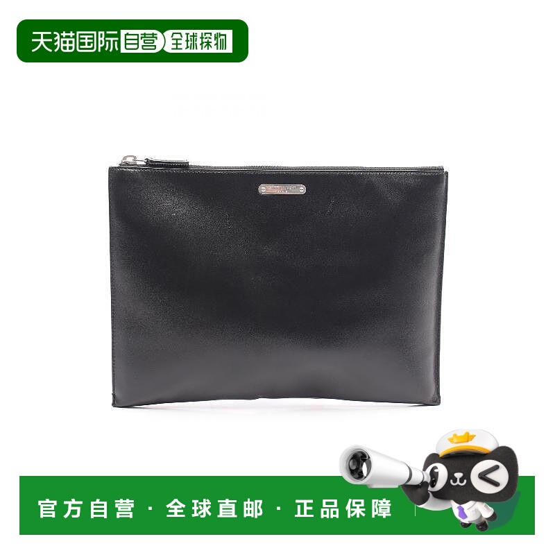 日本直邮中古YSL圣罗兰男包A级95新Clutch bag手拿包牛皮手拿包黑
