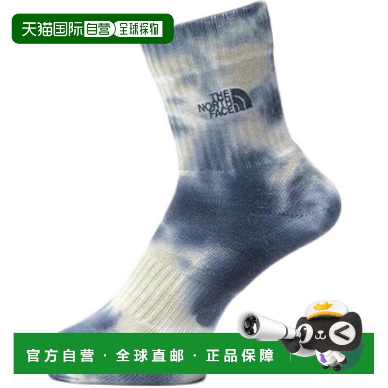 日本直邮北面THE NORTH FACE 扎染舒适简约抗菌除臭中筒袜 男女同