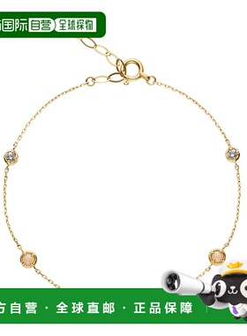 日潮跑腿Vendome K10YG黄金钻石彩色宝石手链 YellowGold ONE SIZ