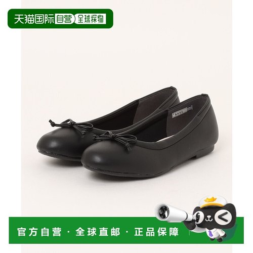 1h可退 日本直邮ABC SELECT 女士 绒面芭蕾平底鞋 W5061 黑色 692