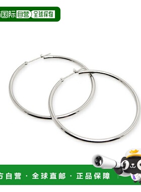 日本直邮(pp204000) 日本制造 环状耳环 Pt900 贱金属耳环 双耳适