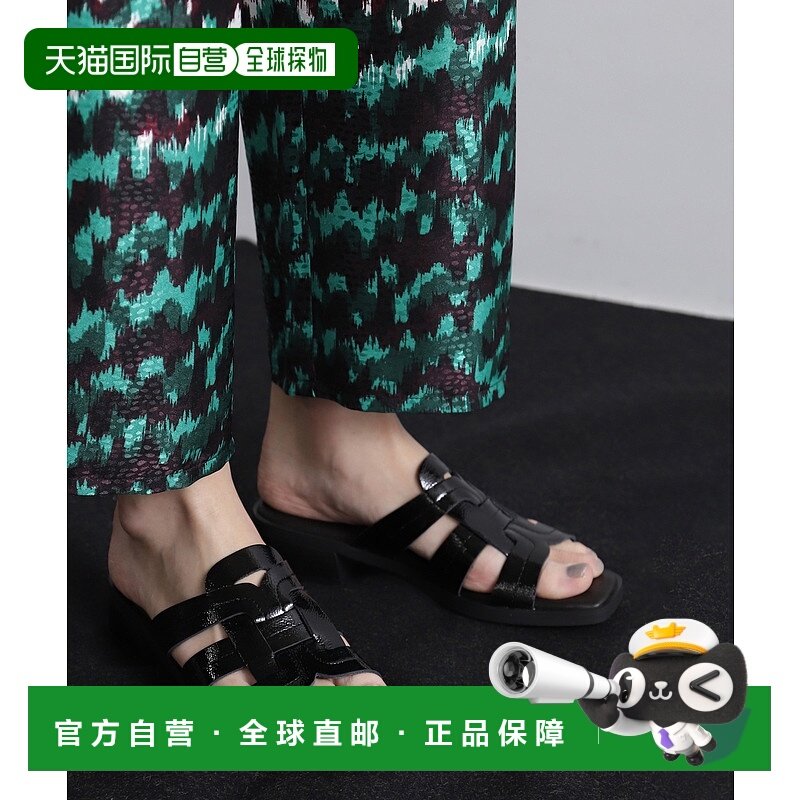 1h可退 日本直邮Wikers女士复古风低跟凉鞋 黑色 Patent材质 广场,女鞋,时装凉鞋,淘宝优惠券,粉丝福利购,淘宝优惠卷