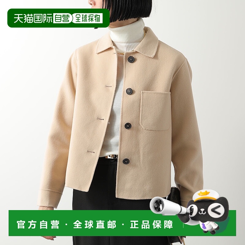 日本直邮WEEKEND MAX MARA NORDICA 女士长袖立领胸袋羊毛夹克尺