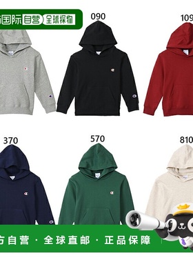 日本直邮Champion 儿童连帽卫衣 连帽衫 休闲装 套头衫 长袖 Cham