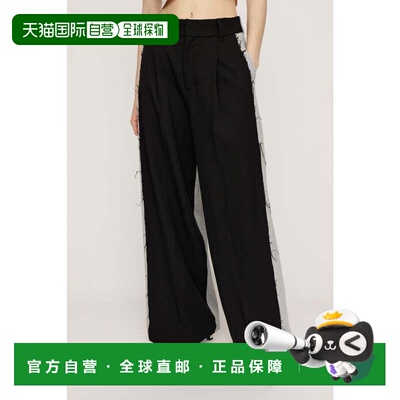 日本直邮SLY SW DOCKING STRAIGHT 长裤 黑色休闲裤阔腿裤